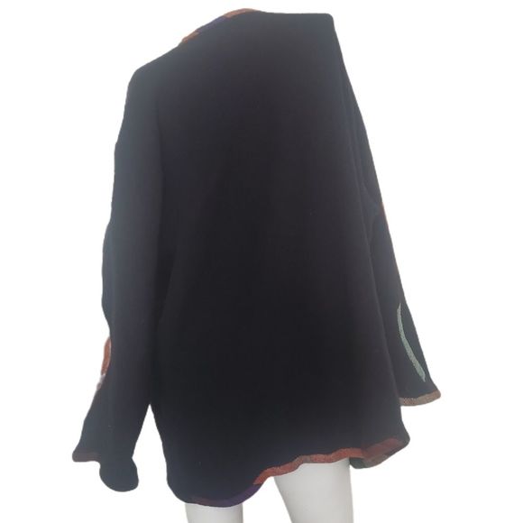 Candiss Cole Art to Wear Women's Open Front sweater - Picture 7 of 8